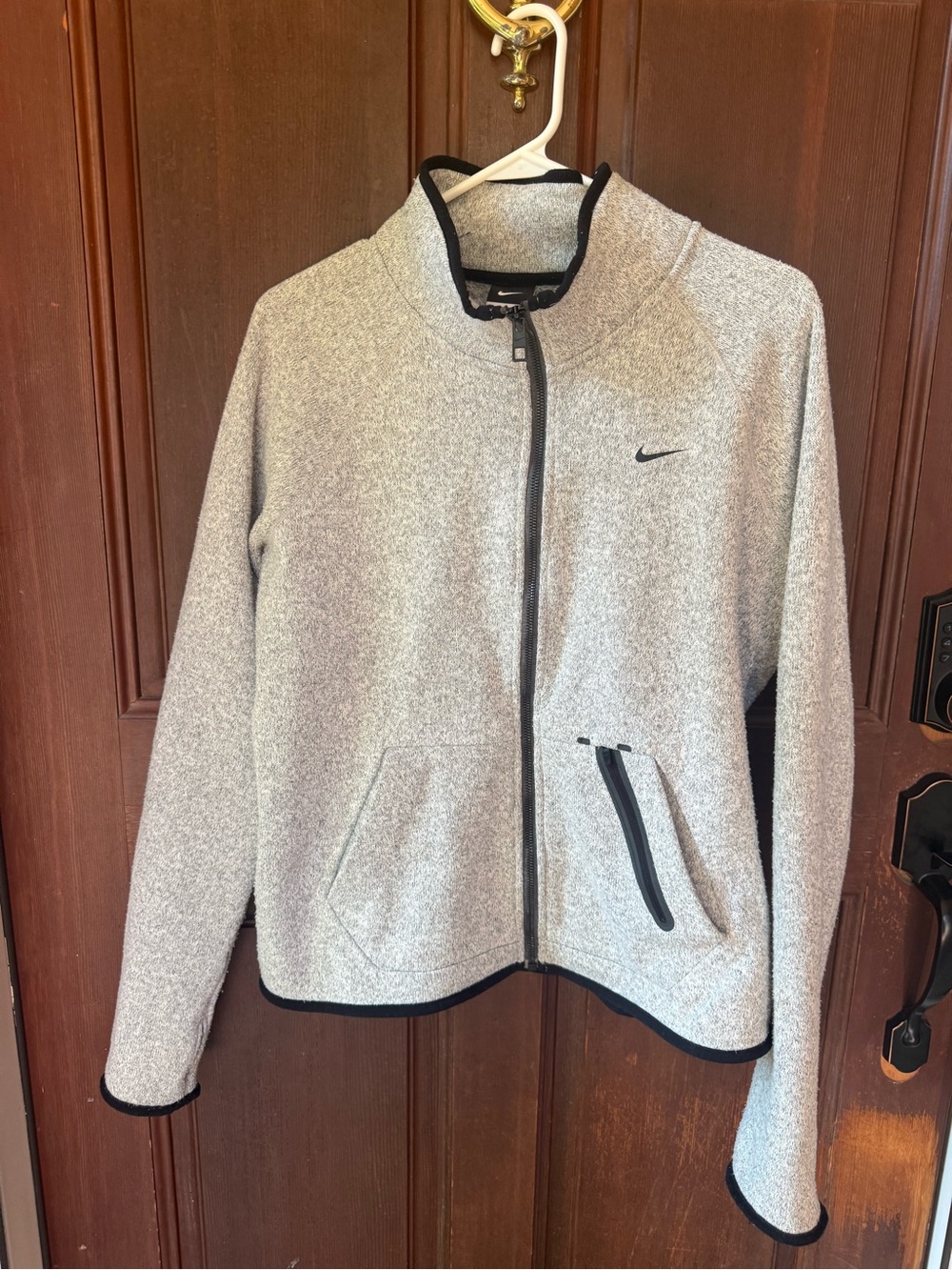 Nike Women’s Heather Gray Full-Zip Utility Jacket size XL